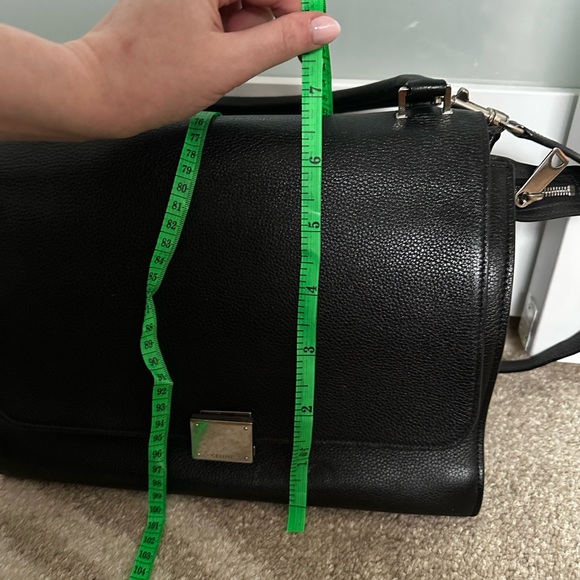 Celine Trapeze Bag black leather and suede - Picture 14 of 16